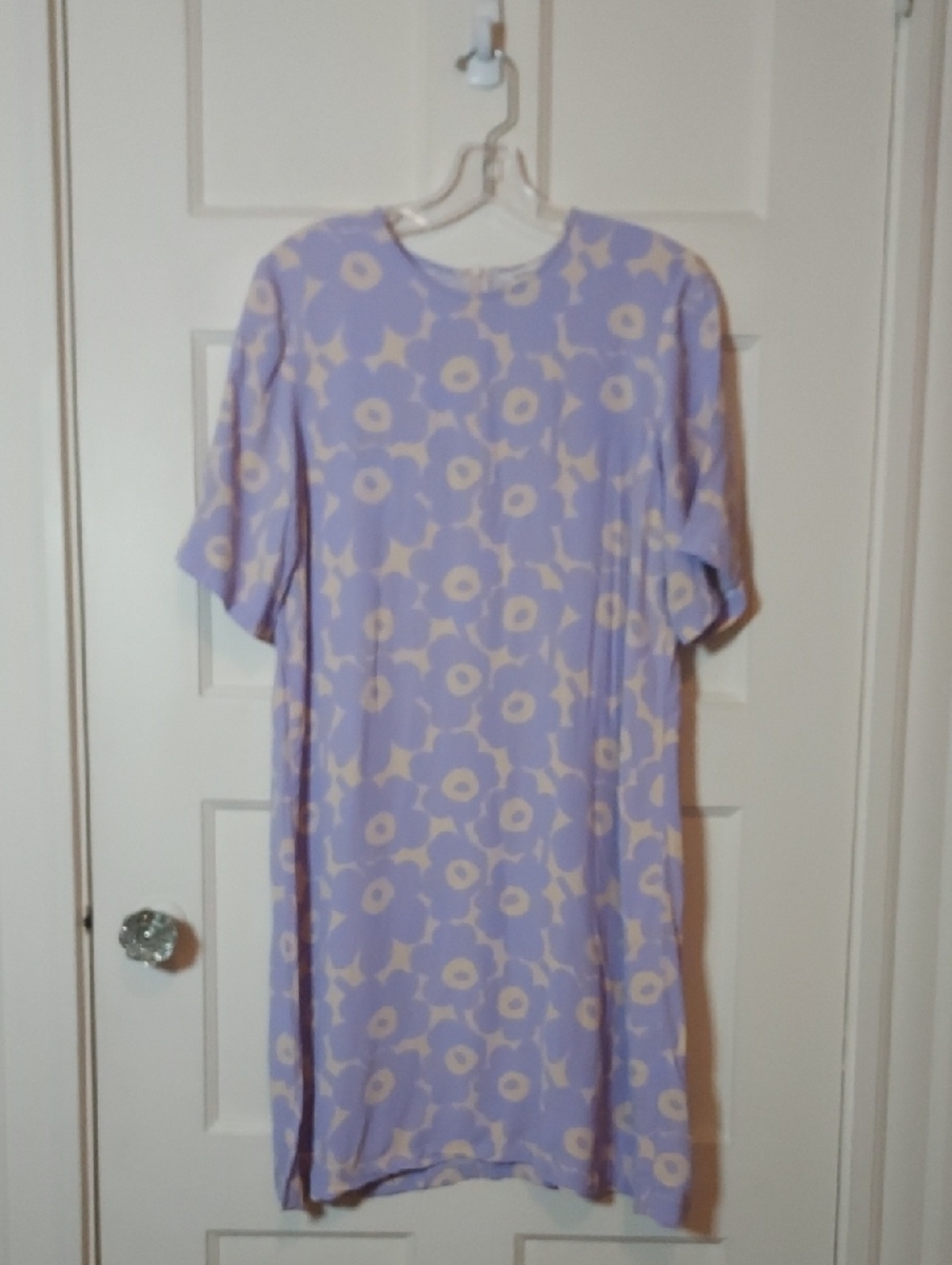 Marimekko Taipuen Mini Unikko Pattern Short Sleeve Dress Size 34 US 4
